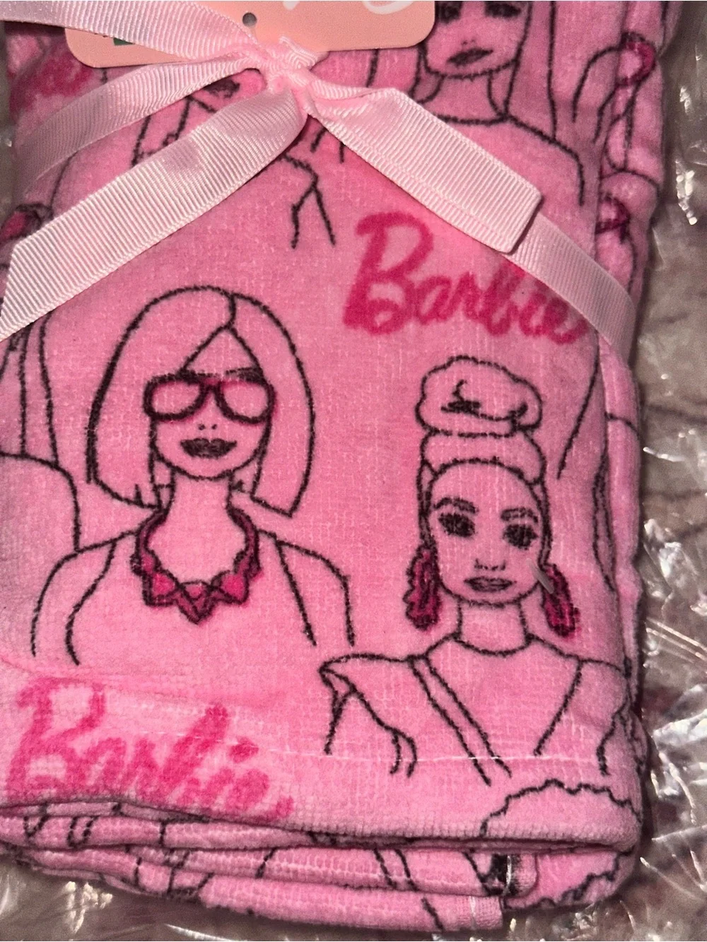 100% cotton  Barbie pink kitchen bathroom decor hand towels